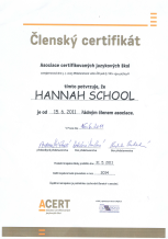 certifikát ACERT